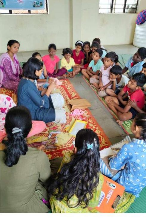 Rakhi-making craft session