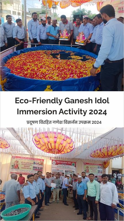Eco-friendly Ganesh idol immersion, 2024